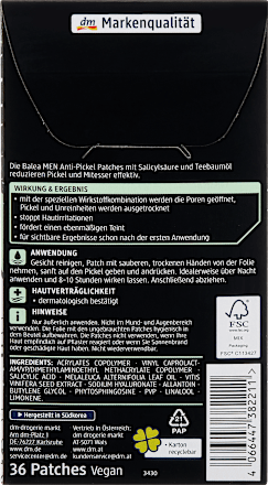 Clear-up Anti-Pickel Patches, 36 St Balea MEN