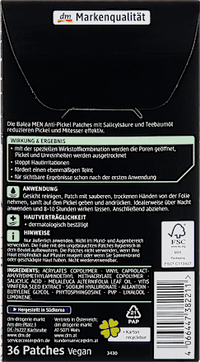 Clear-up Anti-Pickel Patches, 36 St Balea MEN