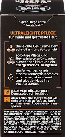 Gesichtscreme Energy Power Booster, 50 ml
