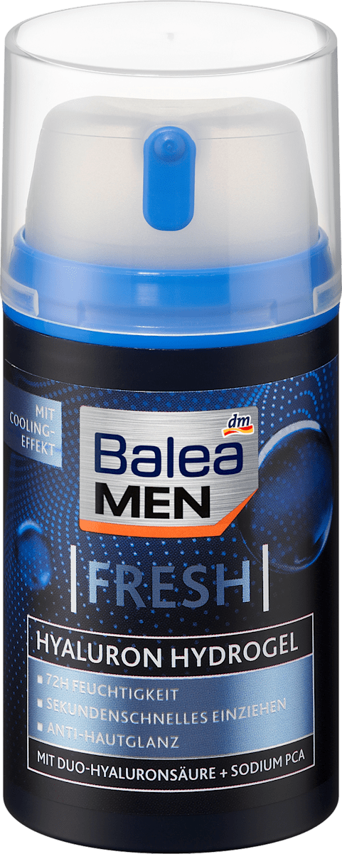 Balea MEN Gesichtscreme Fresh Hyaluron Hydrogel, 75 ml