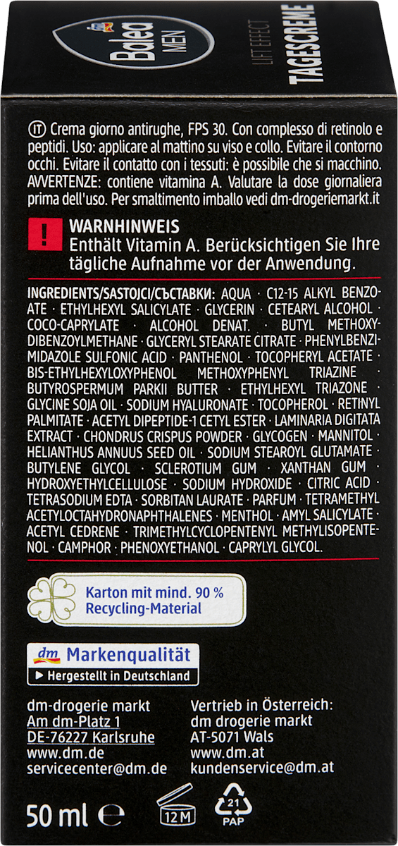 Gesichtscreme Lift Effect, 50 ml