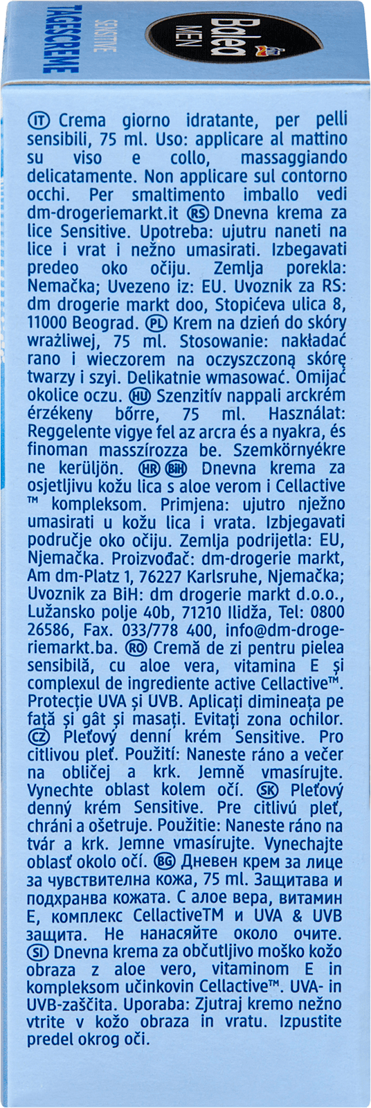 Balea MEN Crème visage Sensitive, 75 ml