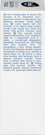 Ultra gevoelige gezichtscrème, 50 ml