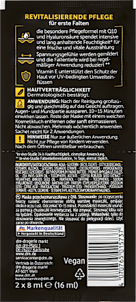Gesichtsmaske Q10 Anti-Falten (2x8 ml), 16 ml