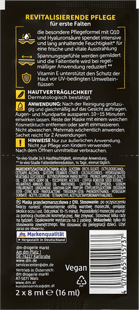 Balea MEN Gesichtsmaske Q10 Anti-Falten (2x8 ml), 16 ml