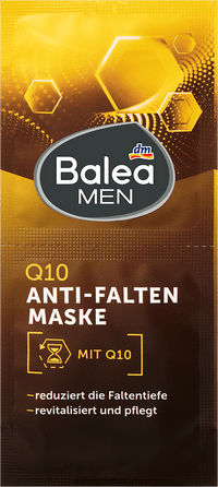 Balea MEN Gesichtsmaske Q10 Anti-Falten (2x8 ml), 16 ml