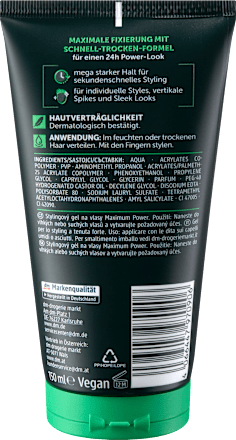 Haargel Maximum Power, 150 ml