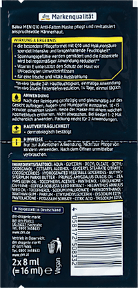 Maske Q10 Anti-Falten, 16 ml