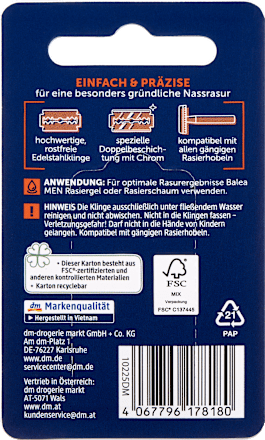 Klassieke scheermesjes, 10 stuks