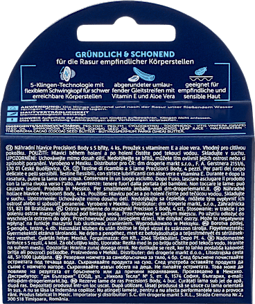Scheermesjes, precisiebody, 4 stuks
