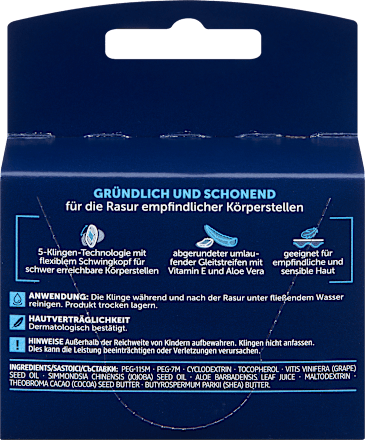 Balea MEN Rasierklingen, precision5 Body, 8 St