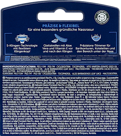 Scheermesjes, Precision5 Flex-Pro, 4 stuks