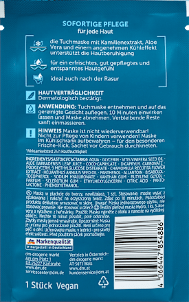 Hydro sheetmasker, 1 stuk