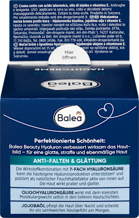 Nachtcreme Anti Falten Beauty Hyaluron, 50 ml