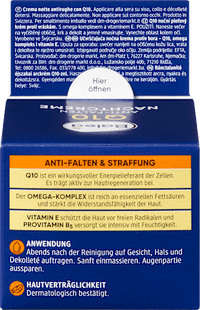 Nachtcreme Anti-Falten Q10, 50 ml