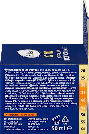 Nachtcreme Anti-Falten Q10, 50 ml