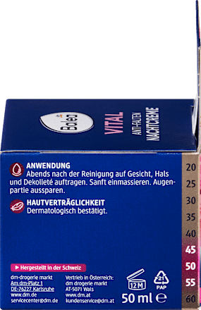 Nachtcreme Anti Falten Vital regenerierend, 50 ml