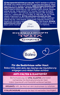 Nachtcreme Anti Falten Vital regenerierend, 50 ml