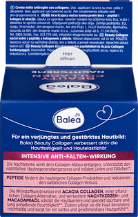 Nachtcreme Beauty Collagen, 50 ml