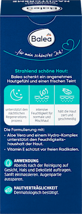 Nachtcreme feuchtigkeitsspendend, 50 ml