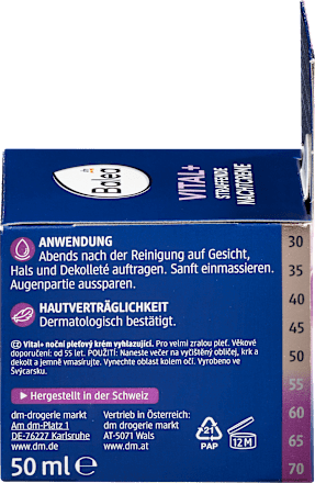 Nachtcrème Vital+, 50 ml