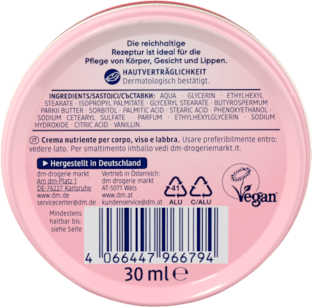 Pflegecreme You have a heart of Gold, 30 ml