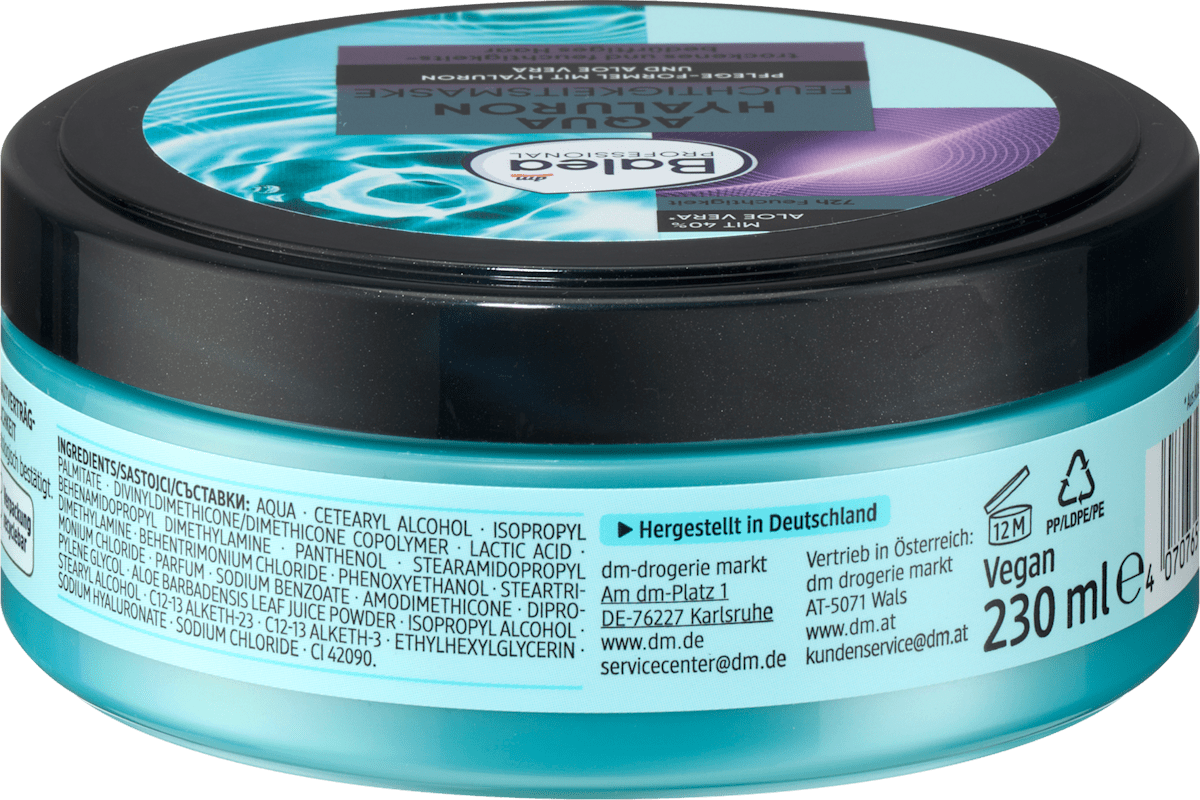 Balea PROFESSIONAL Haarmaske Aqua Hyaluron, 230 ml