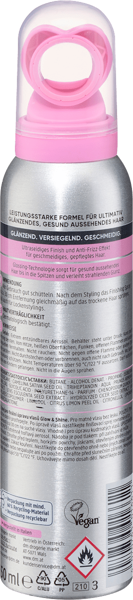 Balea PROFESSIONAL Leave-In Glow&Shine Finishing Spray, 150 ml