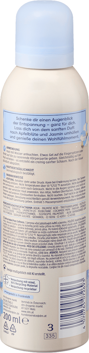 Rasiergel Pure Softness, 200 ml