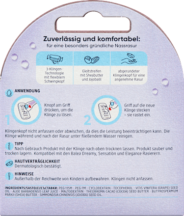 Dromerige scheermesjes, 4 stuks