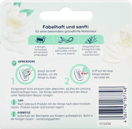 Fantastische scheermesjes, 4 stuks