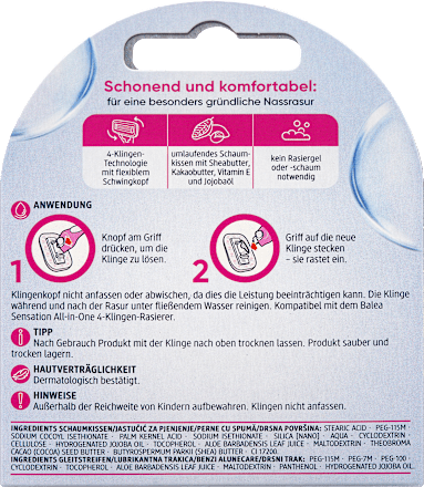 Sensation scheermesjes, 3 stuks