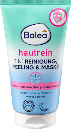 Reinigung, Peeling & Maske 3in1 hautrein, 150 ml Balea