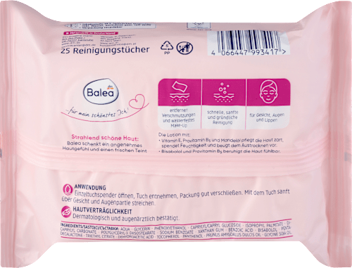 Balea Reinigungstücher pflegend 3in1, 25 St