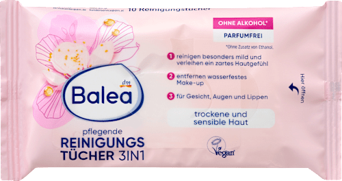 Reinigungstücher pflegend, Reisegröße, 10 St