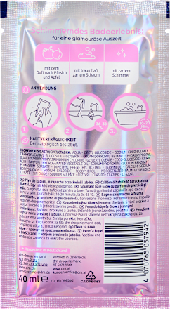 Schaumbad Glow, 40 ml