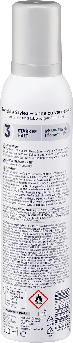 Balea Schaumfestiger Pure Styling, 250 ml