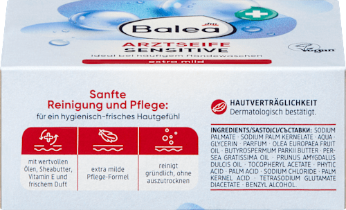 Seifenstück, Arztseife sensitive, 100 g