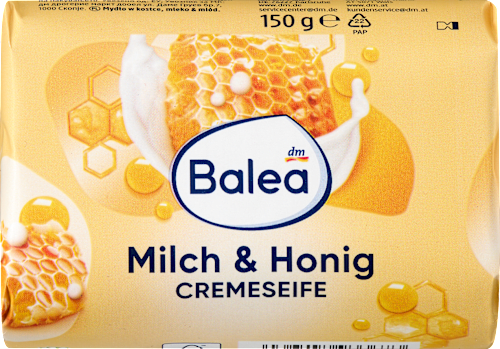 Seifenstück, Cremeseife Milch & Honig, 150 g