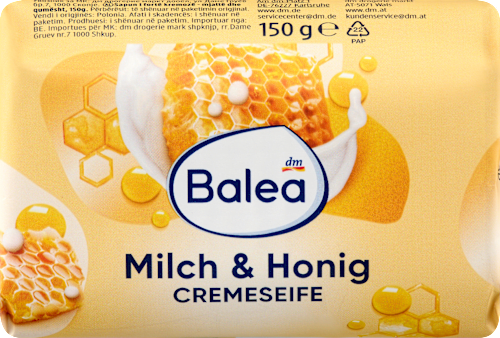 Seifenstück, Cremeseife Milch & Honig, 150 g