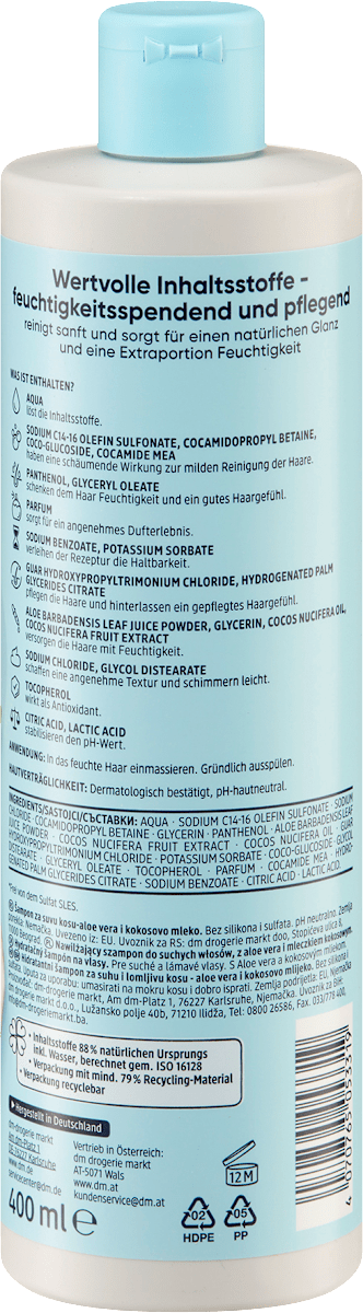 Balea Shampoo feuchtigkeitsspendend beauty essentials, 400 ml