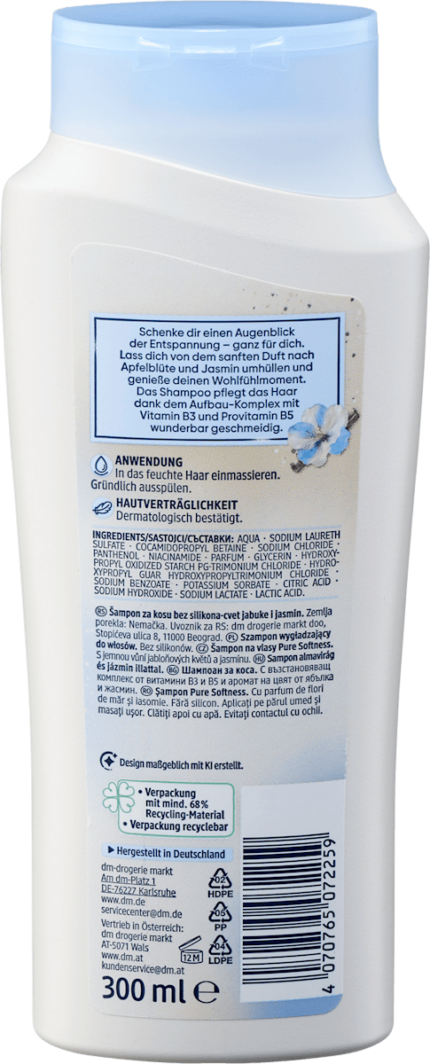 Balea Shampoo pure softness, 300 ml