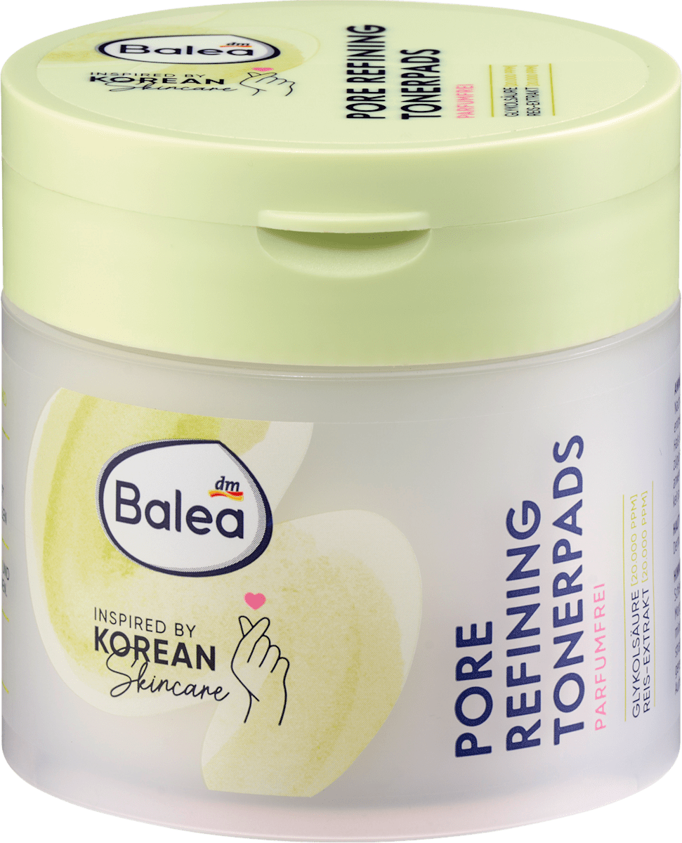 Balea Tonerpads Pore Refining, korean skincare, 55 St