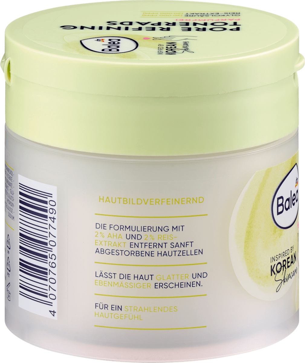 Balea Tonerpads Pore Refining, korean skincare, 55 St