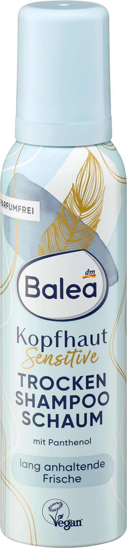 Balea Shampooing sec en mousse Cuir chevelu sensible, 150 ml