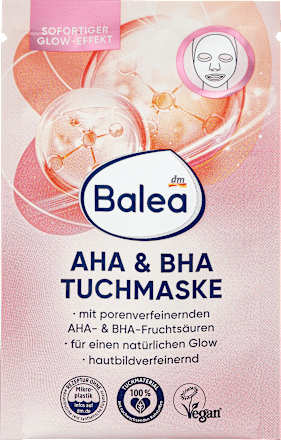 Sheetmasker AHA &amp; BHA, 1 stuk