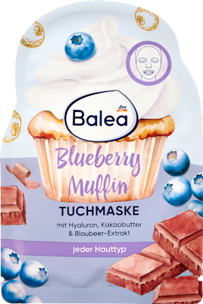 Stoffen masker Blueberry Muffin, 1 st