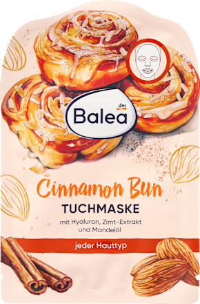Kaneelbroodjes sheetmasker, 1 stuk