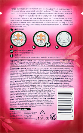 Eekhoorn stoffen masker, 1 stuk