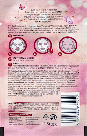 Sprookjesachtig sheetmasker, 1 stuk